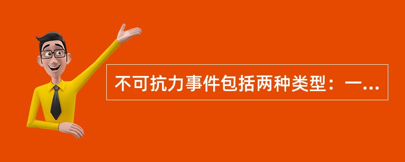 不可抗力事件包括两种类型：一种是由于自然原因引起的，另一种是社会原因引起的。各国对不可抗力的解释完全相同。()