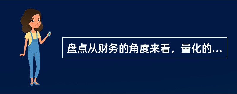 盘点从财务的角度来看，量化的目标是金额盘亏率。（　　）