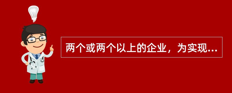 两个或两个以上的企业，为实现某一战略目标而建立起的合作性的利益共同体称为（　　）。