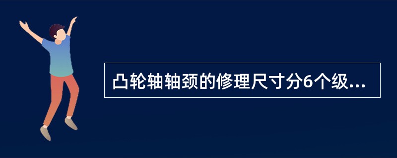 凸轮轴轴颈的修理尺寸分6个级别，级差为0.20mm。()