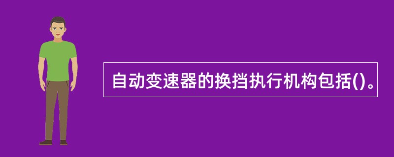 自动变速器的换挡执行机构包括()。