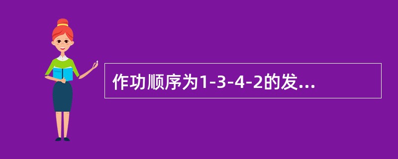 作功顺序为1-3-4-2的发动机，在第三缸活塞压缩上止点时，可以检查调整()气门间隙。