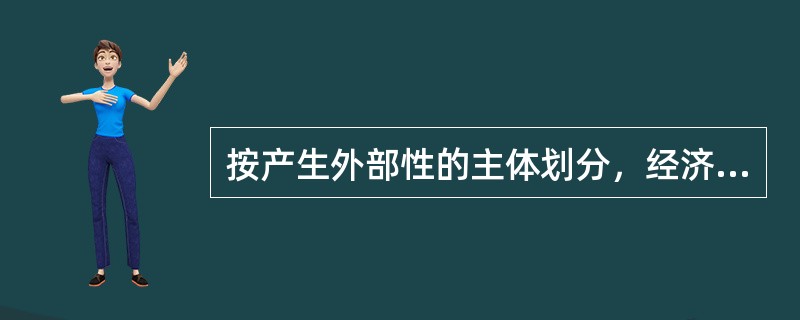 按产生外部性的主体划分，经济外部性包括（　　）。