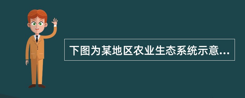 下图为某地区农业生态系统示意图，读图完成下题。<br /><img border="0" style="width: 446px; height: 36