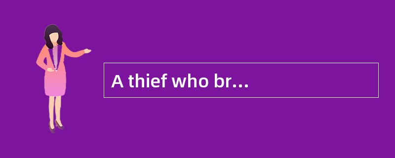 A thief who broke into a church was caught because traces of wax, found on his clothes, _______