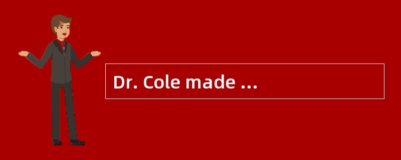 Dr. Cole made an analysis of the activity of the genes by __________.