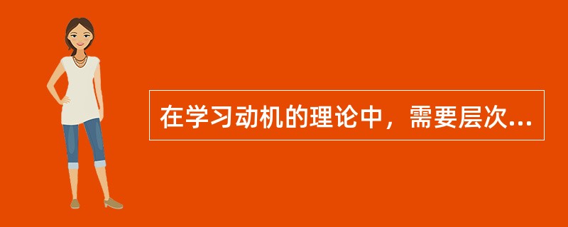 在学习动机的理论中，需要层次理论的代表人物是（）。