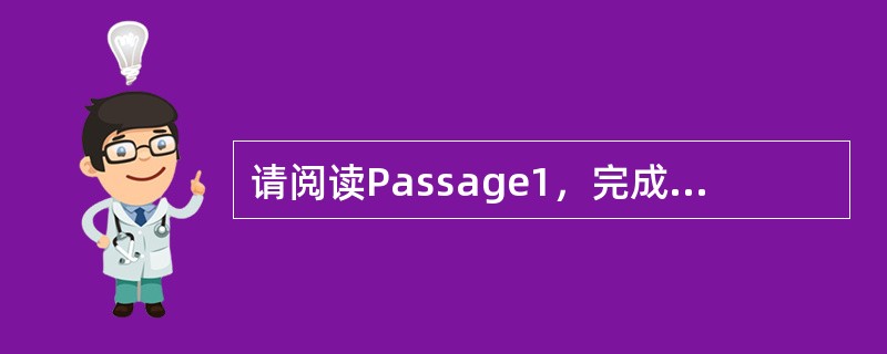 请阅读Passage1，完成第下列问小题。<br />Passage1<br />Thesedays,manylargecitybuildingsareequippedwith