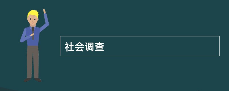 社会调查