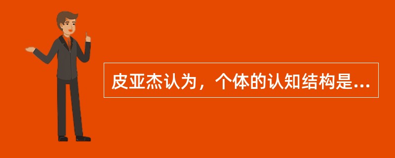 皮亚杰认为，个体的认知结构是通过哪两个过程的循环而不断发展的？（　）