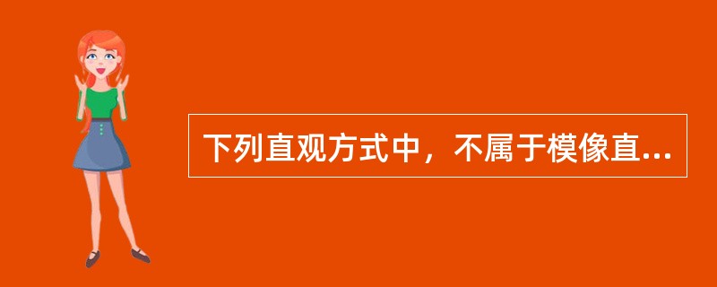 下列直观方式中，不属于模像直观的是（　）。