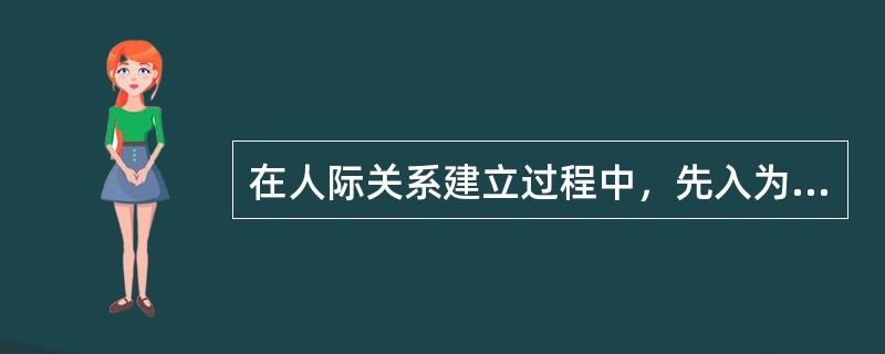在人际关系建立过程中，先入为主而产生的良好第一印象，会以（）作用于主体，将有利于人际交往的进行。