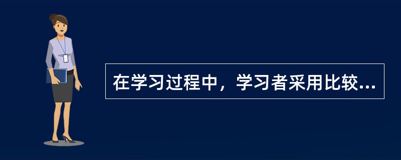 在学习过程中，学习者采用比较、归纳、演绎、分析、综合、抽象、归纳、概括等思维方式，这种学习策略属于（）。