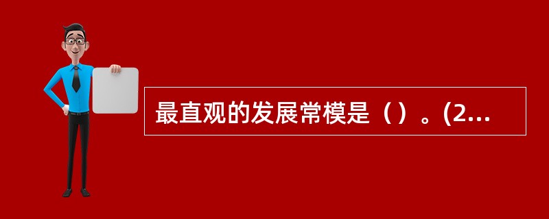 最直观的发展常模是（）。(2003年12月三级真题)