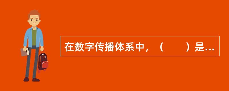 在数字传播体系中，（　　）是影响面最广、产品面最宽、竞争最为激烈的数字内容产品。