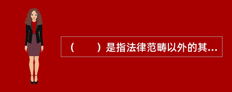 （　　）是指法律范畴以外的其他具有约束力的非立法性文件。