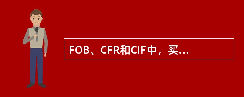 FOB、CFR和CIF中，买方的相同点有（）。