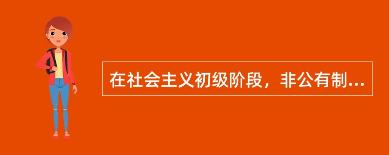 在社会主义初级阶段，非公有制经济是（）