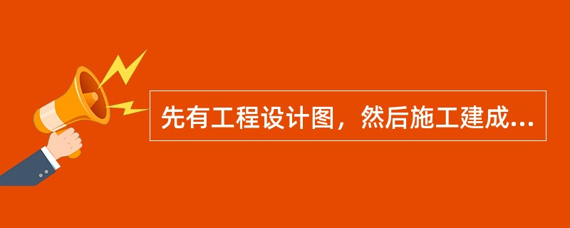 先有工程设计图，然后施工建成大厦。这一事实说明（）。