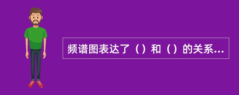 频谱图表达了（）和（）的关系，其横轴为（），纵轴为（）。