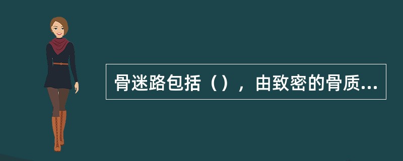 骨迷路包括（），由致密的骨质构成。