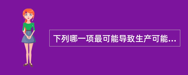 下列哪一项最可能导致生产可能性曲线向外移动（）