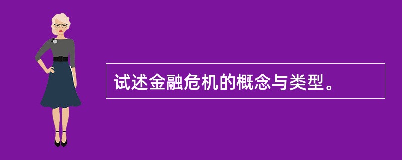 试述金融危机的概念与类型。