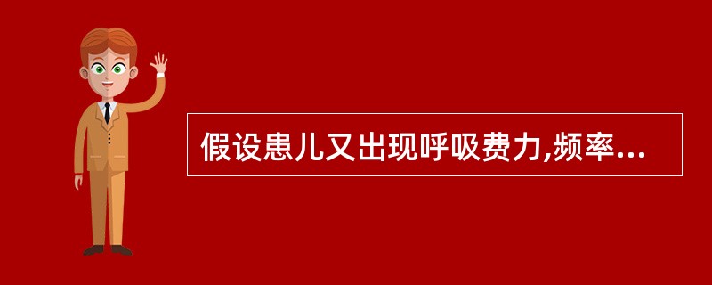 假设患儿又出现呼吸费力,频率加快,发绀进行性加重,血压正常,不再抽搐。可能出现以