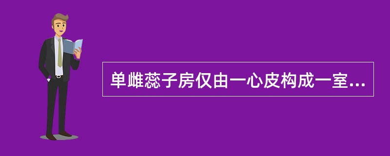 单雌蕊子房仅由一心皮构成一室,复雌蕊子房则可以由数个心皮形成数室或一室。()