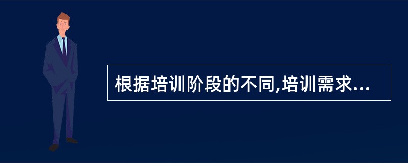 根据培训阶段的不同,培训需求分析可以分为( ).