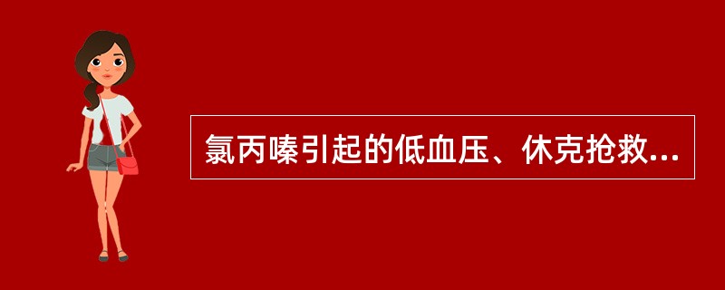 氯丙嗪引起的低血压、休克抢救时禁用肾上腺素是因为氯丙嗪