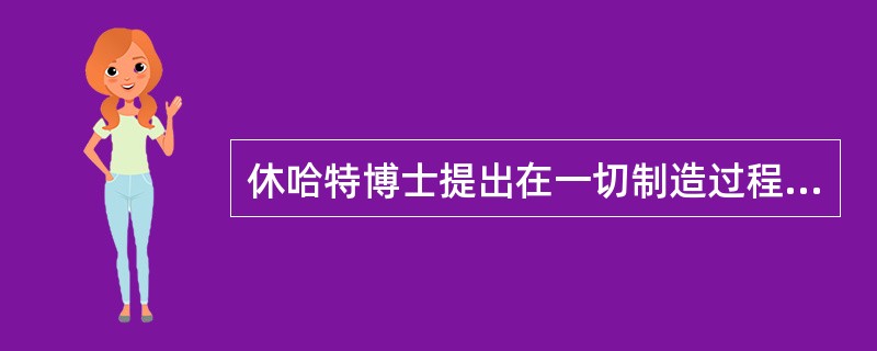 休哈特博士提出在一切制造过程中所呈现出的波动有( )个分量。