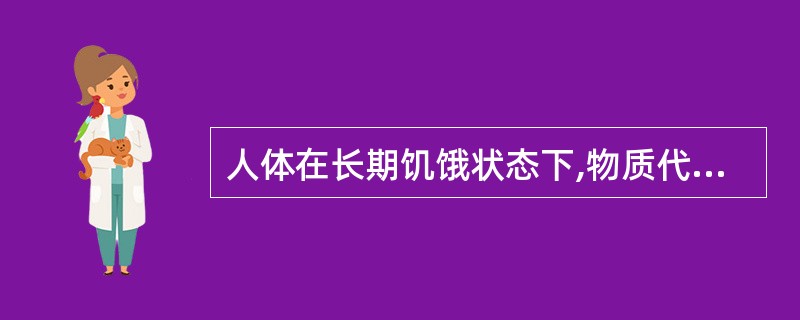 人体在长期饥饿状态下,物质代谢有何变化?