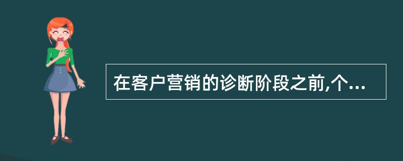 在客户营销的诊断阶段之前,个人理财业务人员不需要做到( )。