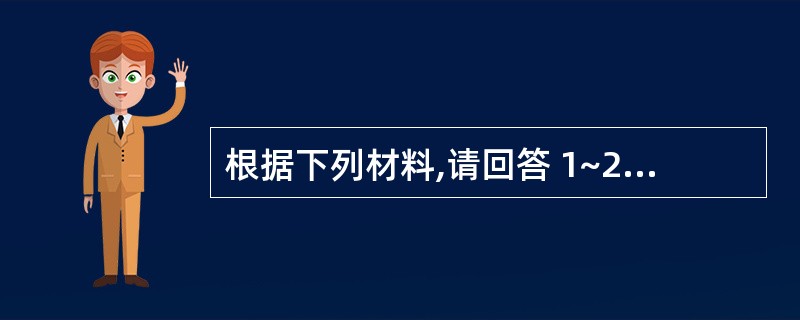 根据下列材料,请回答 1~20 题: The ethical judgments