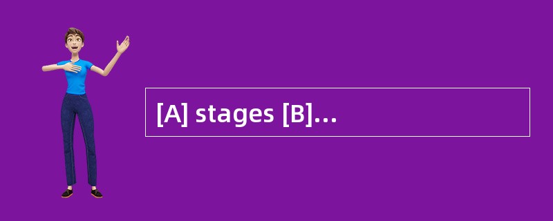 [A] stages [B] illusions [C] fragments [