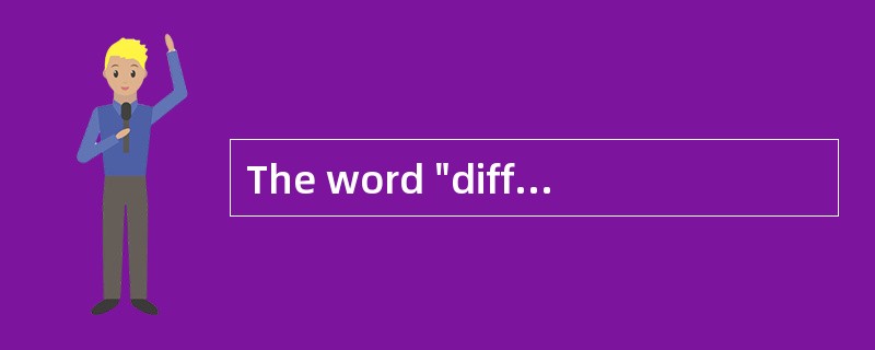 The word "diffuses" in Para. 3 is closes