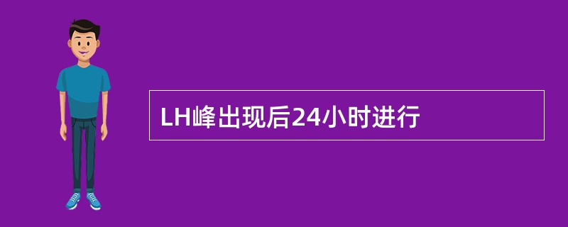 LH峰出现后24小时进行