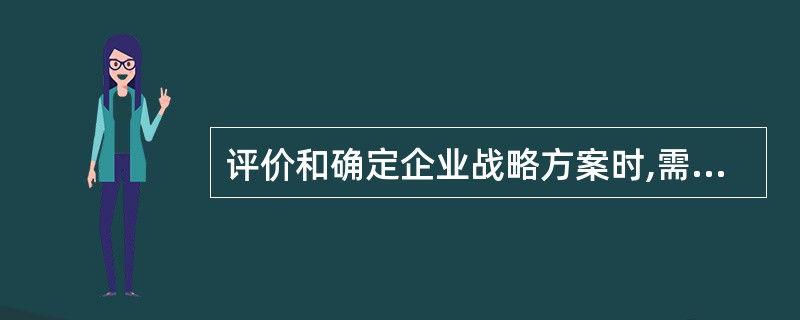 评价和确定企业战略方案时,需遵循的基本原则有( )。