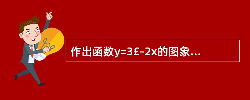 作出函数y=3£­2x的图象,根据图象回答下列问题:(1)y的值随着x值增大而_