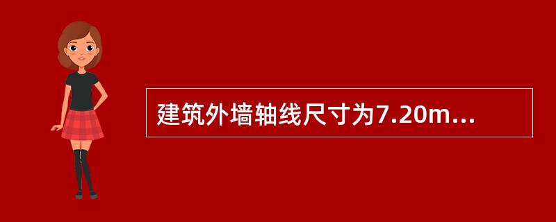 建筑外墙轴线尺寸为7.20m×4.80m,墙厚均为240mm,女儿墙高出屋面板5