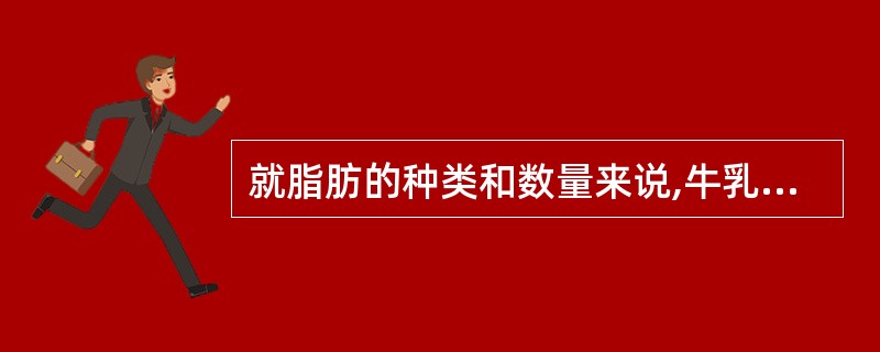 就脂肪的种类和数量来说,牛乳和人乳差异不大,因此,牛乳是最佳的母乳替代品。( )