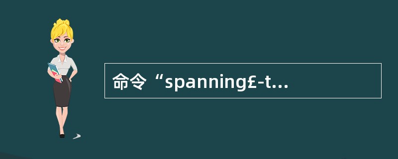 命令“spanning£­tree vlan”的功能是()。