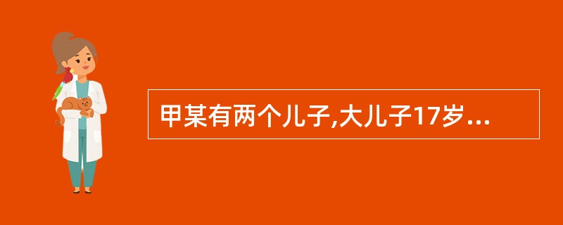 甲某有两个儿子,大儿子17岁,小儿子13岁。一天夜间,他带领两个儿子到某乙家盗窃