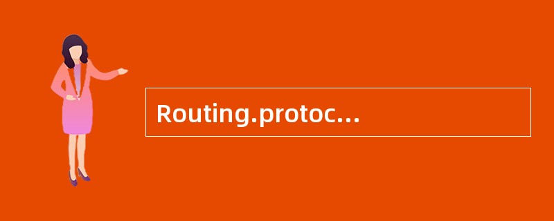 Routing.protocols use different techniqu