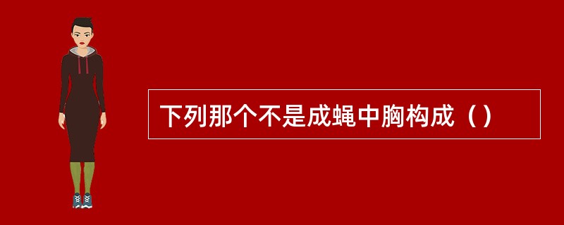 下列那个不是成蝇中胸构成（）