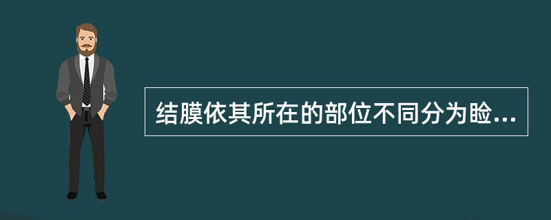 结膜依其所在的部位不同分为睑结膜、球结膜、（）。
