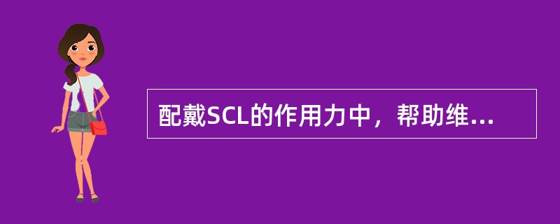 配戴SCL的作用力中，帮助维持瞬目时镜片的中心定位以及瞬目后迅速恢复到中心位置的力是（）。