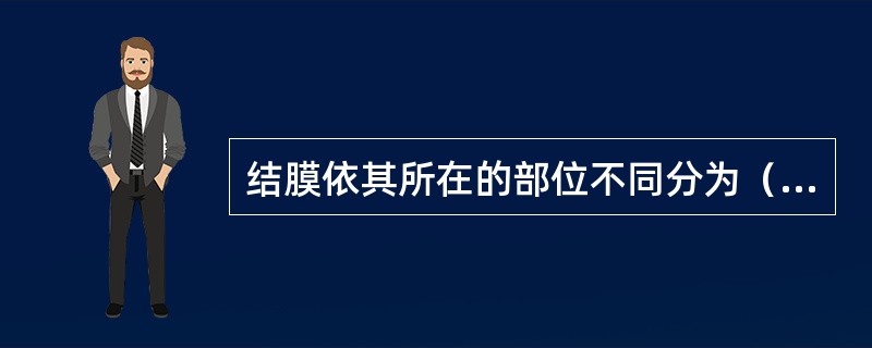 结膜依其所在的部位不同分为（）、球结膜和穹隆结膜。