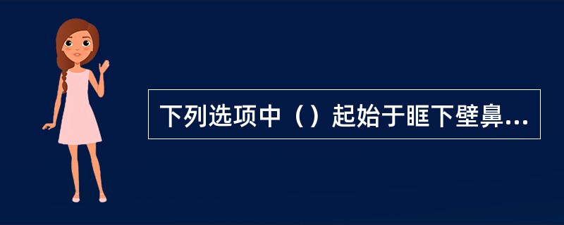 下列选项中（）起始于眶下壁鼻侧的眼外肌。